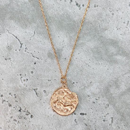 Virgo Star Sign Necklace - Fine chain necklace featuring a delicate star sign pendant. Birth date August 23 - September 22 is for Virgo. Available in Silver, Gold, and Rose Gold.